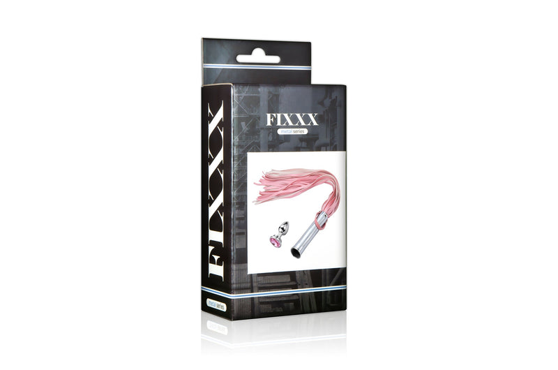Fixxx - Aluminium Flogger met Verborgen Buttplug - Roze-Erotiekvoordeel.nl