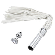 Fixxx - Aluminium Flogger met Verborgen Buttplug - Wit-Erotiekvoordeel.nl