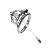 Fixxx - Archie - Gabbia di castità con plug per il pene - Acciaio inossidabile - Diametro anello 45 mm o Ø 50 mm - Afsluitbaar-Erotiekvoordeel.nl