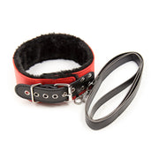 Fixxx - BDSM Bondageset - Gevoerd met Bont - Rood/Zwart-Erotiekvoordeel.nl