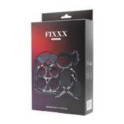 Fixxx - Kit de bondage BDSM - Doublé de fourrure - Noir - Erotiekvoordeel.nl