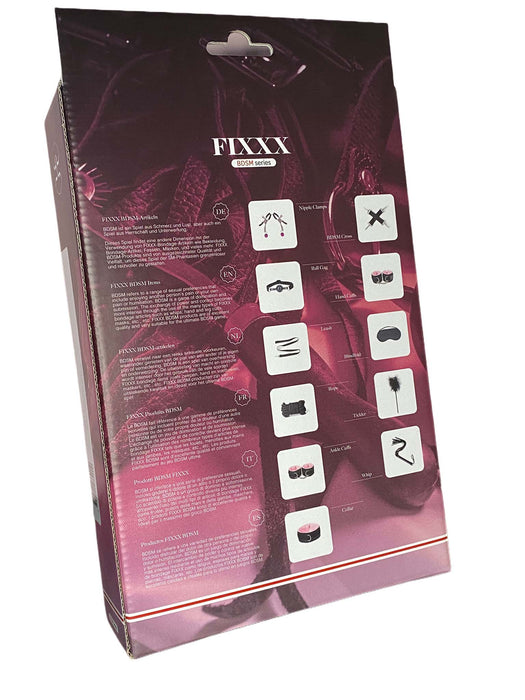 Fixxx - BDSM Set - #PinkSession- 11 delen - Zwart/Roze-Erotiekvoordeel.nl