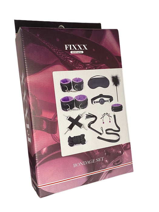 Fixxx - BDSM Set - #PurpleHaze- 11 delen - Zwart/Paars-Erotiekvoordeel.nl