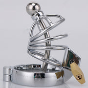 Fixxx - Baron - Metalen Kuisheidskooi met Slotje - Diameter 45 mm-Erotiekvoordeel.nl