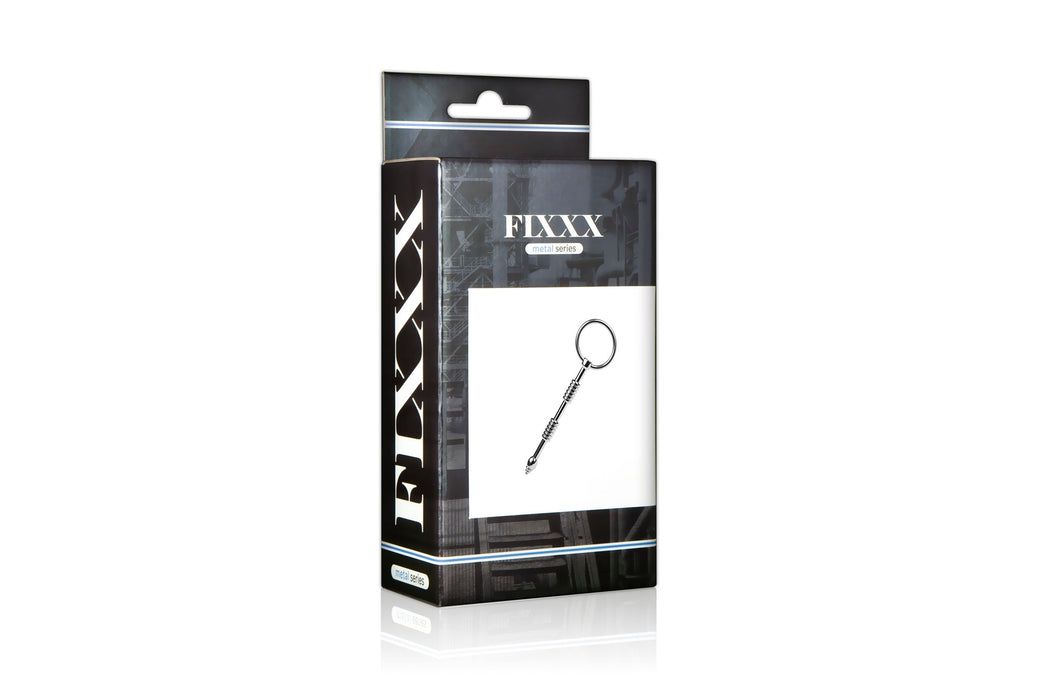 Fixxx - Cathether Penis Plug met Ribbels - RVS - Zilver-Erotiekvoordeel.nl