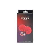 Fixxx - Fluffy Pompom Tepelklemmen - Rood-Erotiekvoordeel.nl