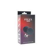 Fixxx - Fluffy Pompom Tepelklemmen - Zwart-Erotiekvoordeel.nl