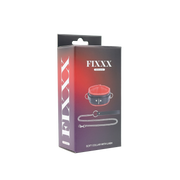 Fixxx - Gevoerde Collar met Leiband - Zwart/Rood-Erotiekvoordeel.nl
