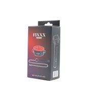 Fixxx - Gevoerde Collar met Leiband - Zwart/Rood-Erotiekvoordeel.nl