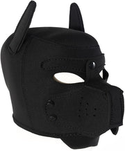 Fixxx - Maschera da cane - Puppy Hood - Nero - Erotiekvoordeel.nl