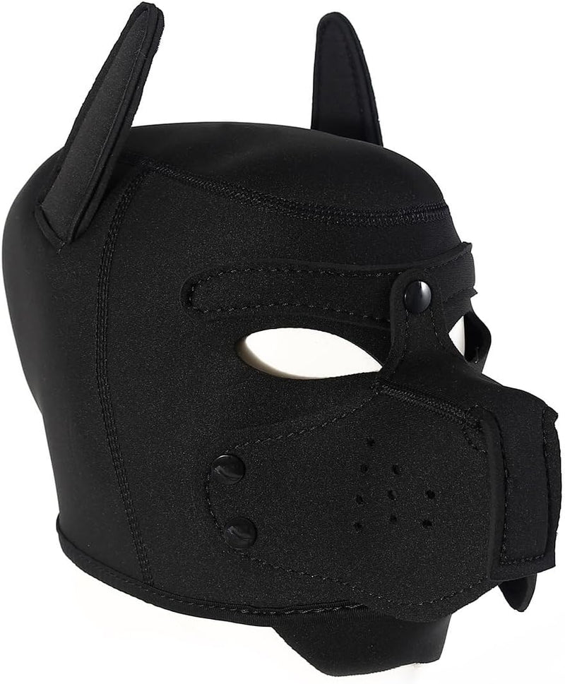 Fixxx - Maschera da cane - Puppy Hood - Nero - Erotiekvoordeel.nl
