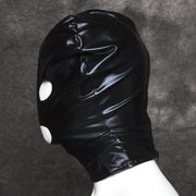 Fixxx - Capucha con ojos y boca abiertos - Cremallera trasera - Negro - Erotiekvoordeel.nl