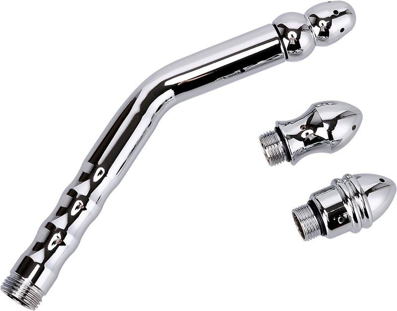 Fixxx - Intimdusche - Vaginal und anal verwendbar - Drei Düsen - Silber - Erotiekvoordeel.nl