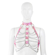 Fixxx - Kettingen Top - Lakleer - One Size - Reflection - Lichtroze-Erotiekvoordeel.nl