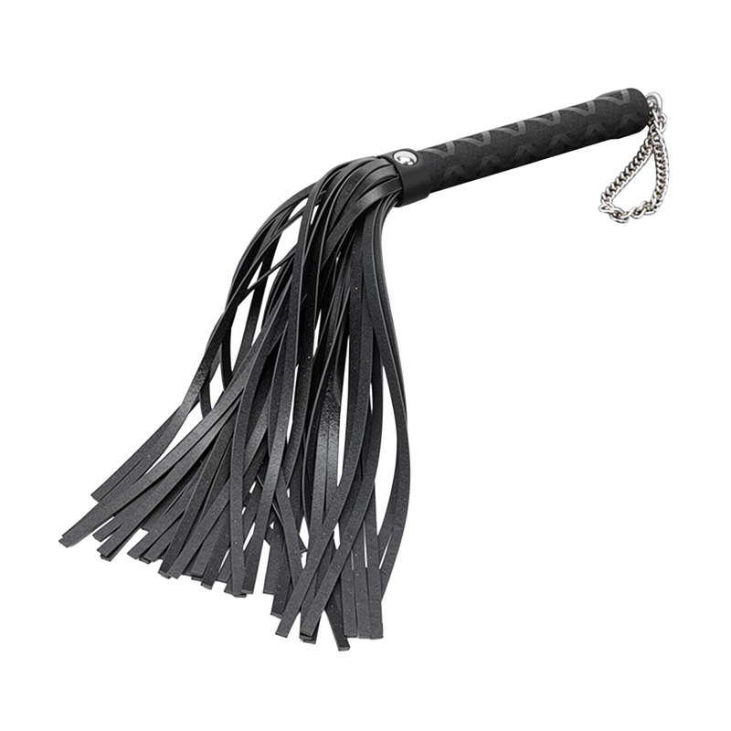 Fixxx - Luxe Flogger - Kunstleer - Zwart-Erotiekvoordeel.nl