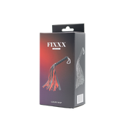 Fixxx - Luxe Flogger - Kunstleer - Zwart/Rood-Erotiekvoordeel.nl