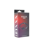 Fixxx - Siliconen Ball Gag - Zwart-Erotiekvoordeel.nl