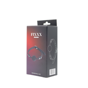 Fixxx - Siliconen Ball Gag - Zwart-Erotiekvoordeel.nl