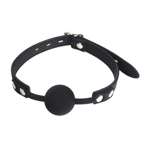 Fixxx - Siliconen Ball Gag - Zwart-Erotiekvoordeel.nl