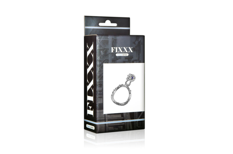 Fixxx - Skeleton Head Cockring - Zilver - Twee Diameters-Erotiekvoordeel.nl