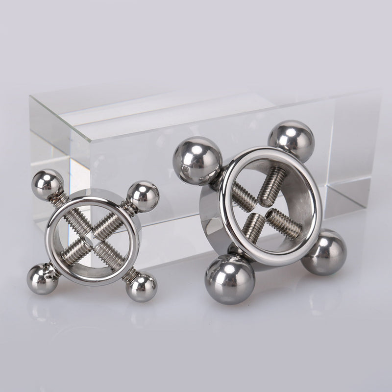 Fixxx - Tepelklemmen Set met 4 Schroeven - Zilver-Erotiekvoordeel.nl