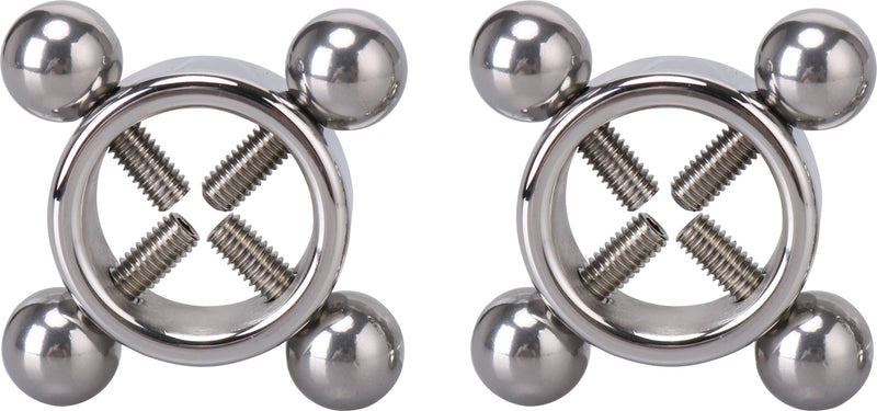 Fixxx - Tepelklemmen Set met 4 Schroeven - Zilver-Erotiekvoordeel.nl