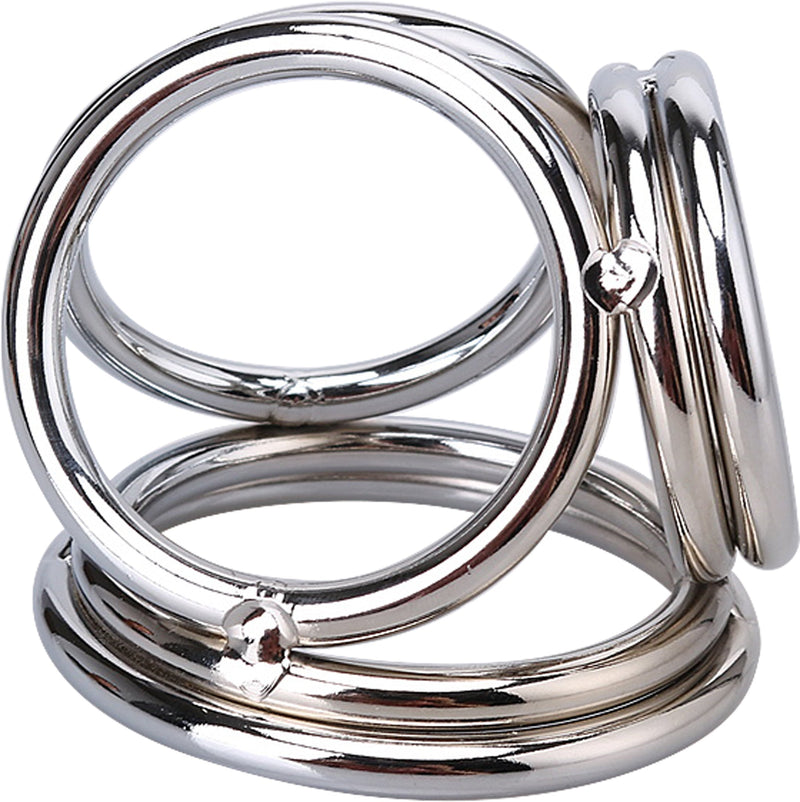 Fixxx Triple Cockring – Robusto supporto in acciaio inossidabile per la massima stimolazione - Erotiekvoordeel.nl