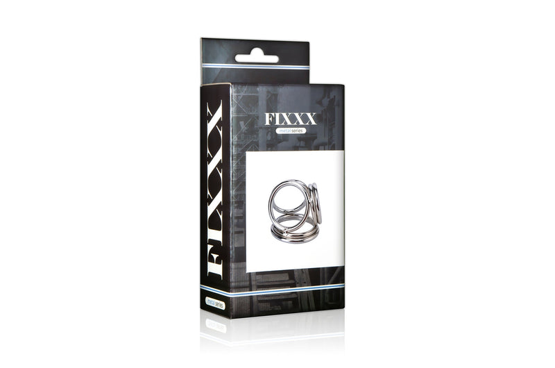 Fixxx Triple Cockring – Krachtige RVS Ondersteuning voor Maximale Stimulatie-Erotiekvoordeel.nl
