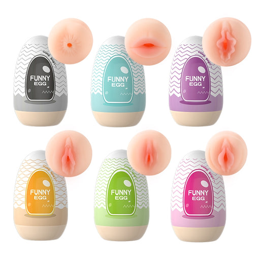 Funny Egg Collection - Mini-Masturbator - 6 Stück - Erotiekvoordeel.nl