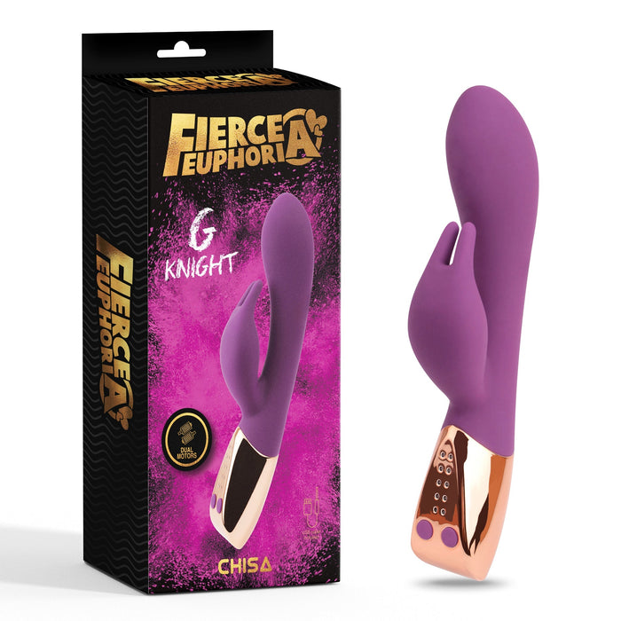 G Knight - G-spot en Clitoris Vibrator - Paars-Erotiekvoordeel.nl