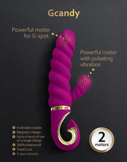 G-Vibe - G-Candy - Vibratore Rabbit - Rosa-Erotiekvoordeel.nl