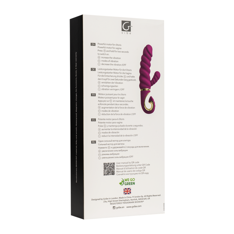 G-Vibe - G-Candy - Vibratore Rabbit - Rosa-Erotiekvoordeel.nl