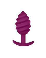 G-Vibe - G-Plug Twist 2 - Geribbelde Buttplug - Paars-Erotiekvoordeel.nl