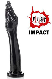 Gangbangster - 5 Fingers Plus - Extreme Dildo - 38 x 7,5 cm - PVC - Zwart-Erotiekvoordeel.nl