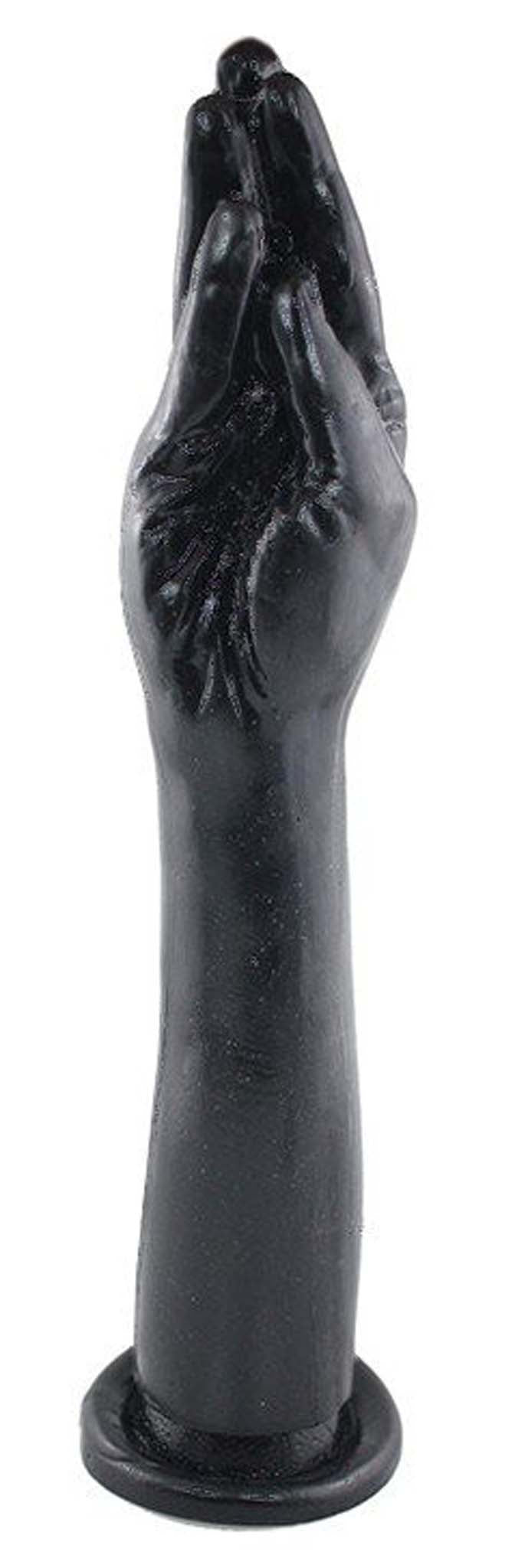 Gangbangster - 5 Fingers Plus - Extreme Dildo - 38 x 7,5 cm - PVC - Zwart-Erotiekvoordeel.nl