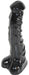 Gangbangster - Basilic - Dildo - 22 x 6 cm - PVC - Zwart-Erotiekvoordeel.nl