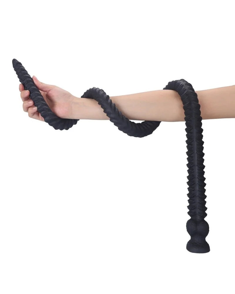 Gangbangster - Big Dick Sneek - Consolador anal - 90 x 3,5 cm - Negro-Erotiekvoordeel.nl