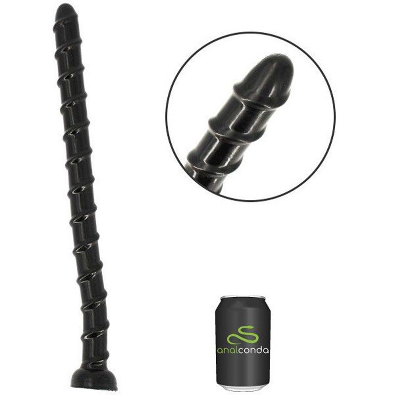 Gangbangster - Bongare - Extreme Dildo - 44 x 3,2 cm - PVC - Zwart-Erotiekvoordeel.nl