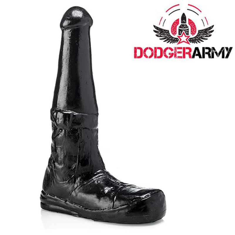 Gangbangster - Boots - Dildo - 26 x 8,5 cm - PVC - Zwart-Erotiekvoordeel.nl