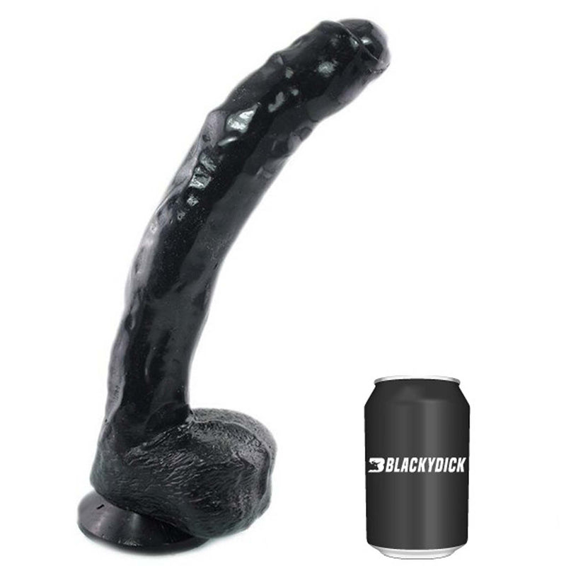 Gangbangster - Dildo - Powell - 26 x 5 cm - PVC - Zwart-Erotiekvoordeel.nl