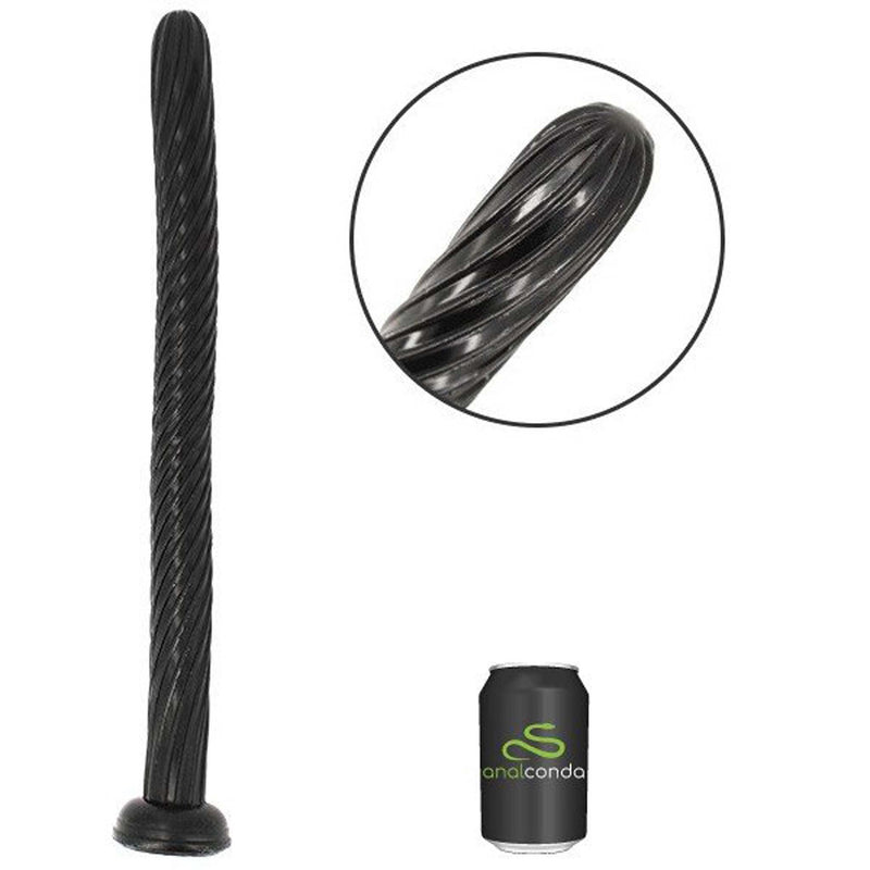Gangbangster - Dixon - Anaal Slang - Extreme Dildo - 48 x 3,5 cm - PVC - Zwart-Erotiekvoordeel.nl