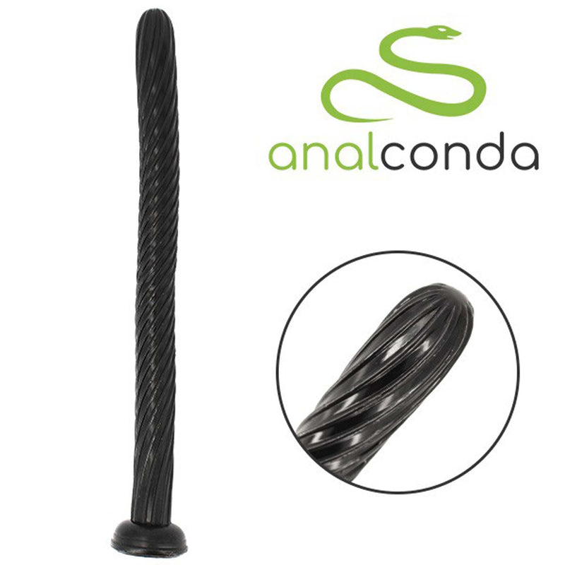Gangbangster - Dixon - Anaal Slang - Extreme Dildo - 48 x 3,5 cm - PVC - Zwart-Erotiekvoordeel.nl