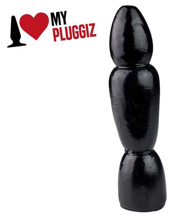 Gangbangster - Fuzz - Buttplug - 16 x 4,4 cm - PVC - Zwart-Erotiekvoordeel.nl