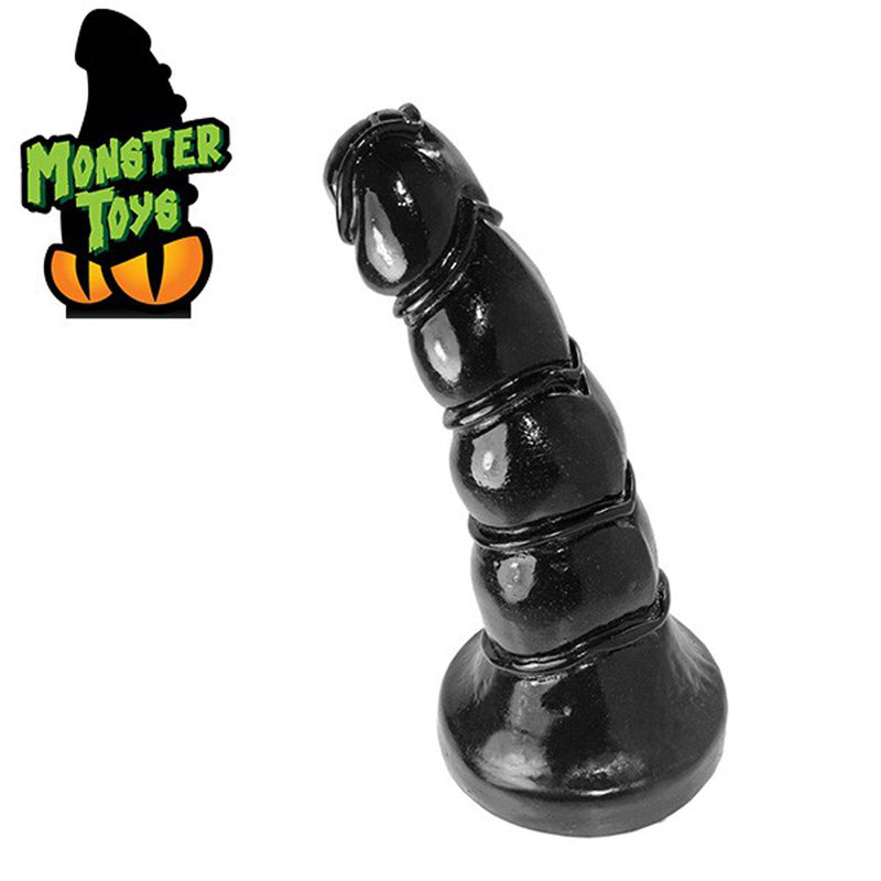 Gangbangster - Gobby - Dildo- 25 x 7,8 cm - PVC - Zwart-Erotiekvoordeel.nl