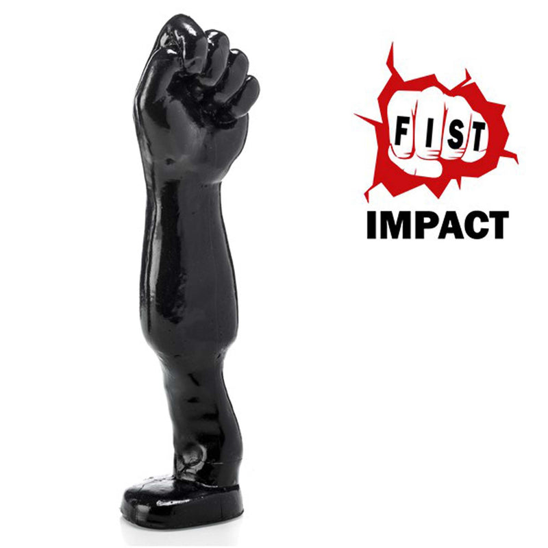 Gangbangster - Hold the Fist - Dildo - 34 x 9,5 cm - PVC - Zwart-Erotiekvoordeel.nl