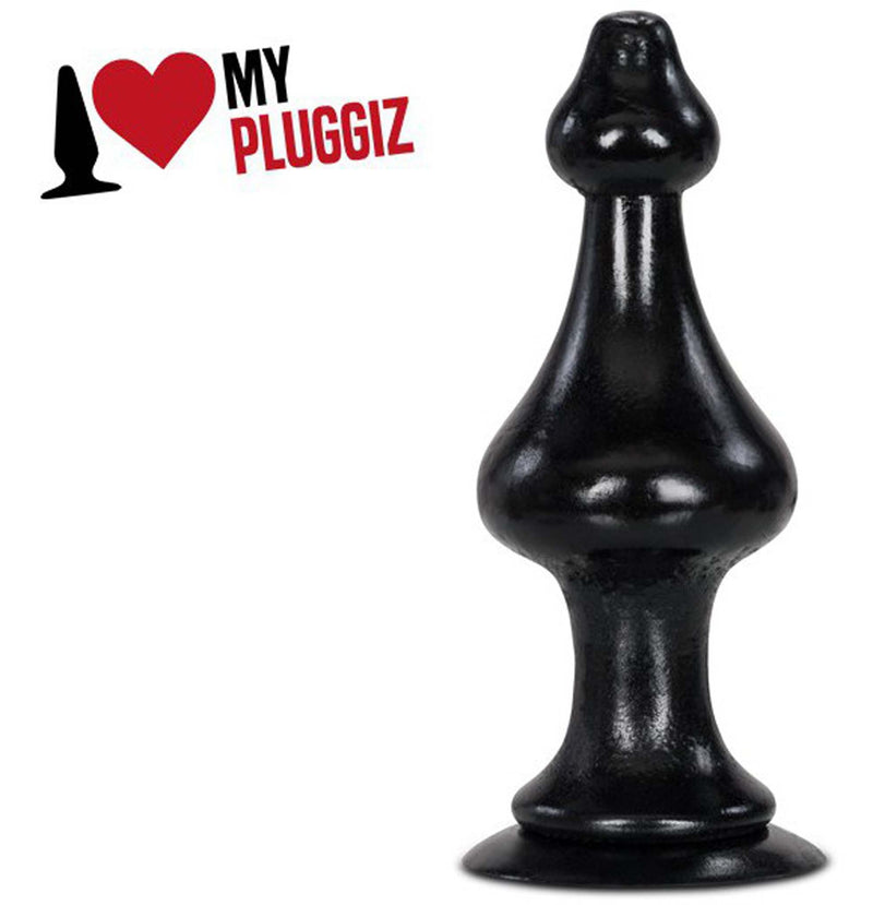Gangbangster - Horsea - Buttplug - 24 x 9,1 cm - PVC - Zwart-Erotiekvoordeel.nl