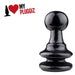 Gangbangster - King Chess - Buttplug - 15 x 9,5 cm - PVC - Zwart-Erotiekvoordeel.nl