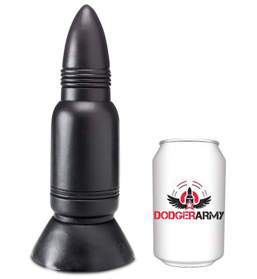 Gangbangster - Missile - Dildo - 20 x 6,5 cm - PVC - Zwart-Erotiekvoordeel.nl