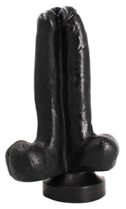 Gangbangster - Mission 3 in 1 - Dildo - 25 x 11 cm - PVC - Zwart-Erotiekvoordeel.nl