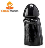 Gangbangster - Mission Crack Up - Dildo - 23 x 10 cm - PVC - Zwart-Erotiekvoordeel.nl